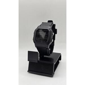 Casio Men's Water 100m Resistant Digital Watch Black Dial Dual Time W800H-1BV